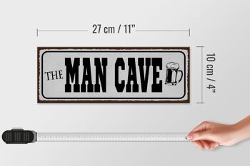 Panneau en bois disant 27x10cm The Man Cave Beer 4