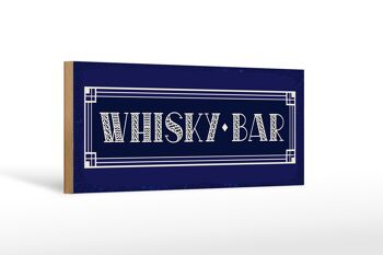 Panneau en bois 27x10cm Bar à Whisky 1