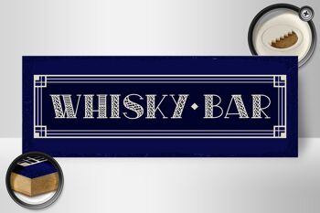 Panneau en bois 27x10cm Bar à Whisky 2