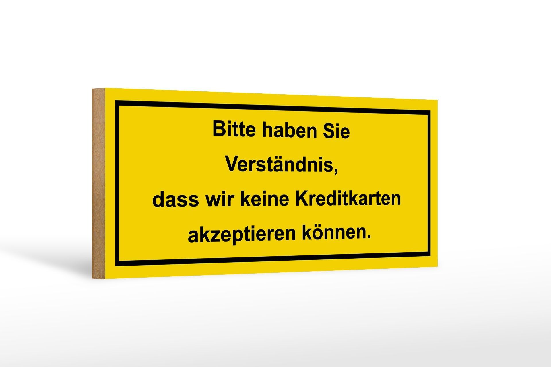 Cartello in legno con nota 27x10 cm. Per favore capisci