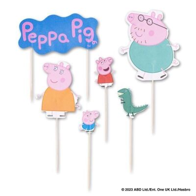 12 decorazioni per torta di compleanno del dottor Oetker Peppa Pig