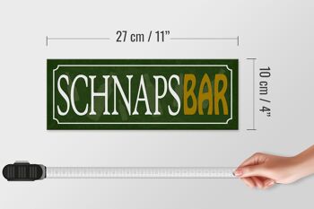 Panneau en bois indiquant 27x10cm, bar à alcool, pub, bar, panneau vert 4