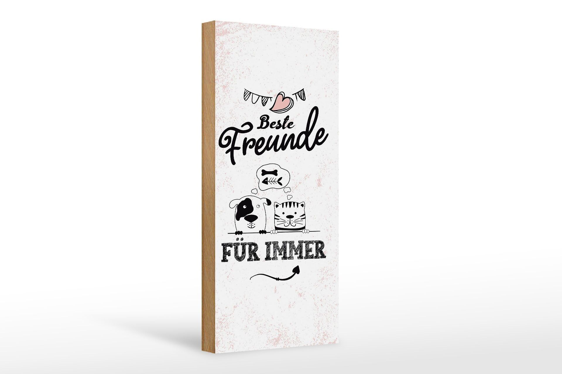 Cartello in legno con scritta Best Friends Forever 10x27 cm