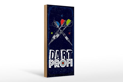 Holzschild Sportart Dart Profi Dartpfeile 10x27cm