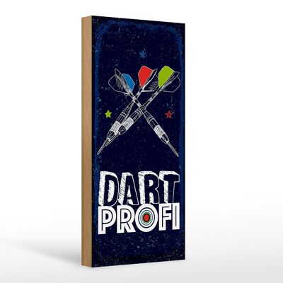 Holzschild Sportart Dart Profi Dartpfeile 10x27cm