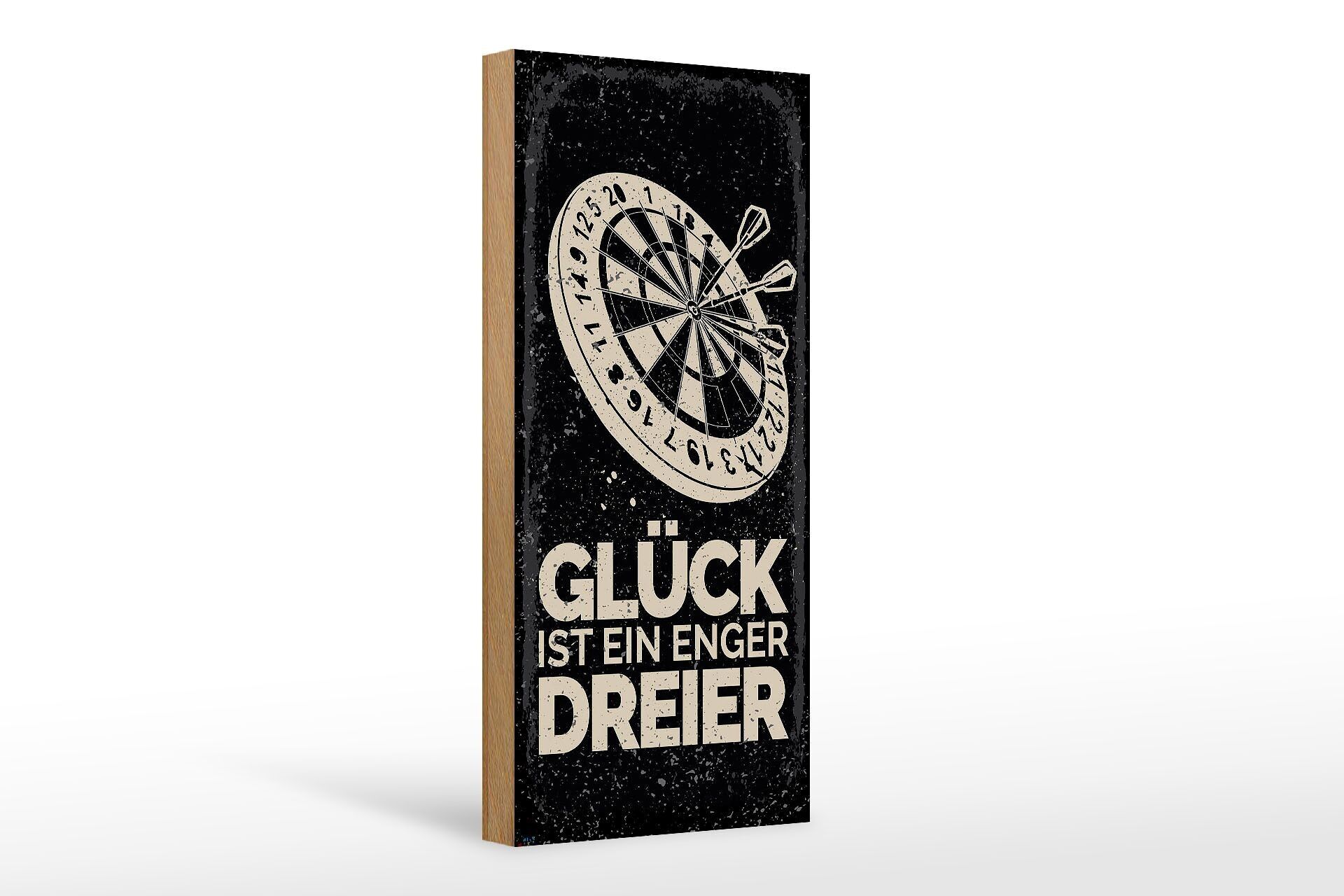 Cartello in legno con scritta "Sport Dart is my DNA" 10x27 cm