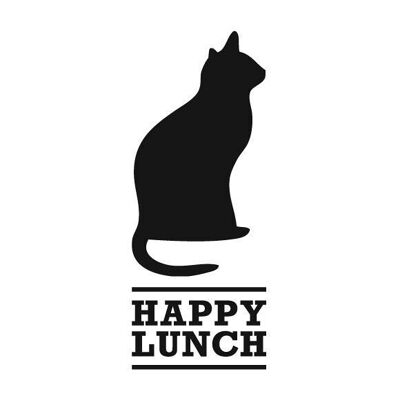 Feliz almuerzo gatto