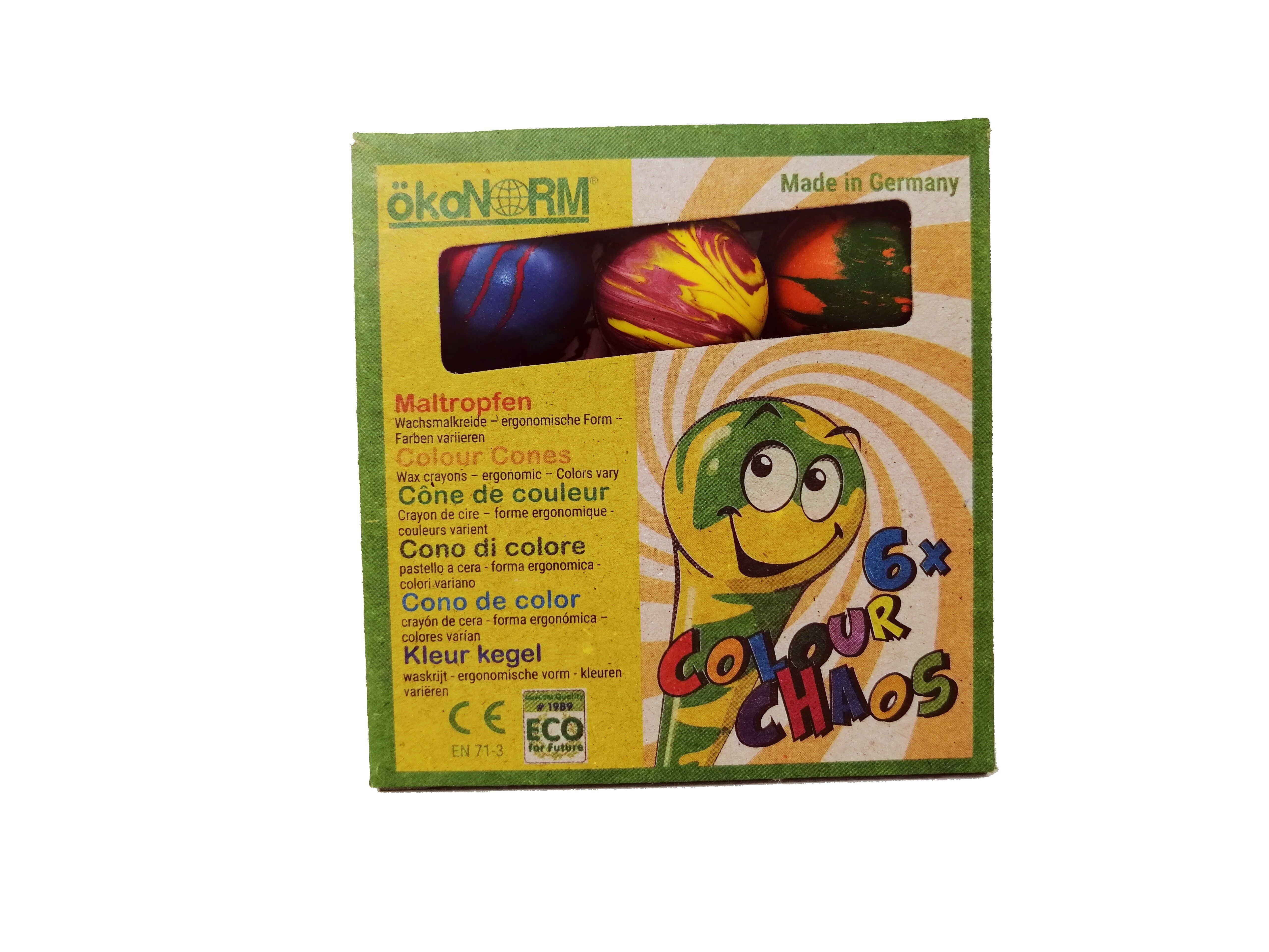 Gocce di pittura Color Chaos, astuccio in cartone - 6 gocce miste di colore