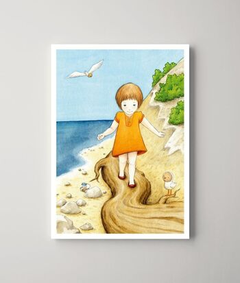 Carte postale – La fille de Chalk Cliff 1