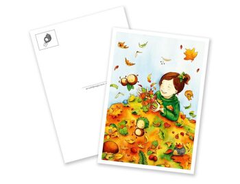 Carte postale – Le gang des tas de feuilles 3