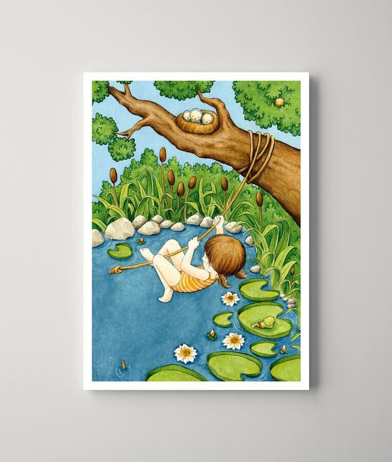 Cartolina – La Ragazza delle Ninfee