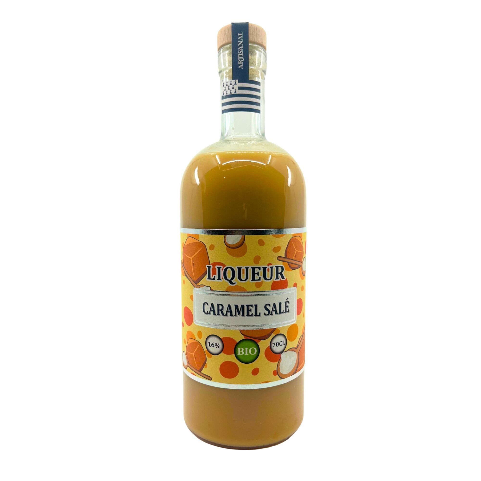 Liquore al caramello salato biologico 16% 70cl (x6)