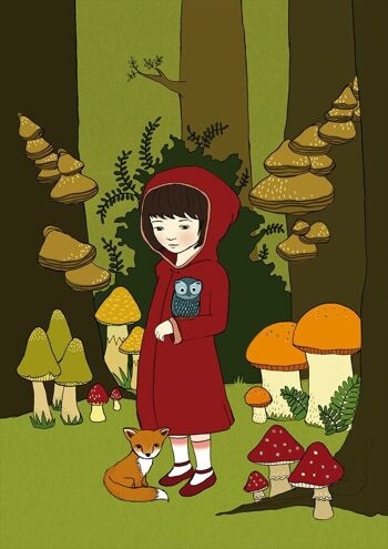Carte postale – La Fille de la Forêt 3