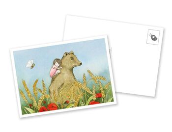 Carte postale – La fille des champs de blé 2
