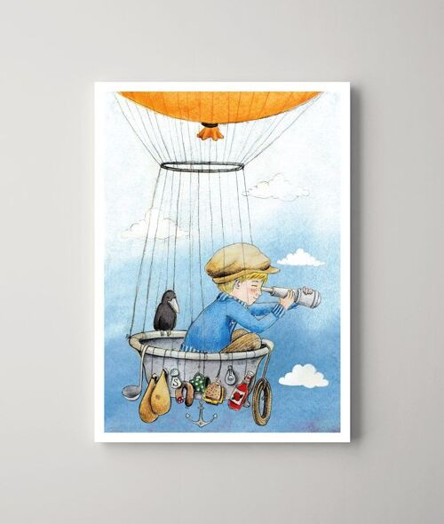 Postkarte – Der Ballonjunge