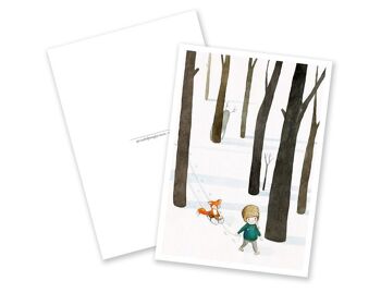 Carte postale – Le garçon de la forêt 2