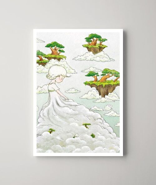 Postkarte – Das Wolkenmädchen