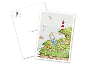Carte postale – La fille de la côte 2