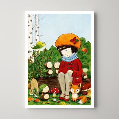 Postkarte – Die Kastanienwaldbande