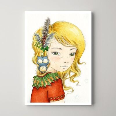 Cartolina – La ragazza indiana