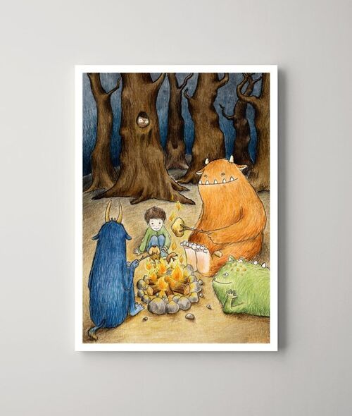 Postkarte – Das Monsterpicknick