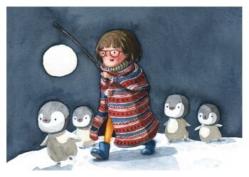 Carte postale – Le Gang des Pingouins 2
