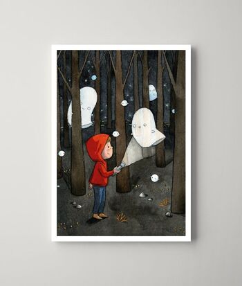 Carte postale – Les petits esprits de la forêt 1