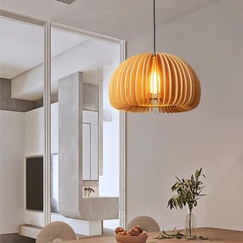 Plafonnier Art Nordique en bois │ Lampe suspendue moderne de style rétro 5