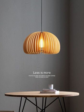 Plafonnier Art Nordique en bois │ Lampe suspendue moderne de style rétro 7