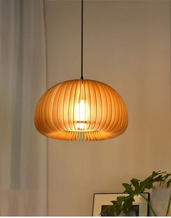 Plafonnier Art Nordique en bois │ Lampe suspendue moderne de style rétro 10