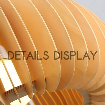 Plafonnier Art Nordique en bois │ Lampe suspendue moderne de style rétro 14