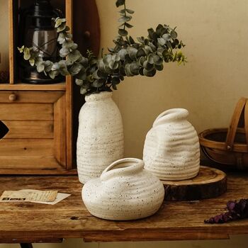 Vase à fleurs en céramique de style minimaliste nordique │ Support de plantes moderne pour la maison 2
