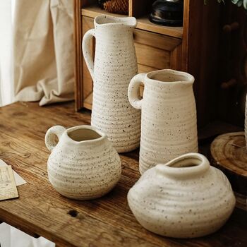 Vase à fleurs en céramique de style minimaliste nordique │ Support de plantes moderne pour la maison 3