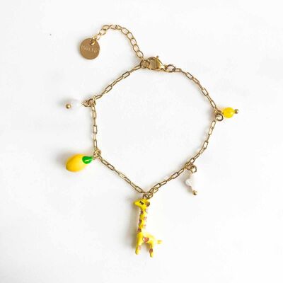 Yellow Sophie charm bracelet