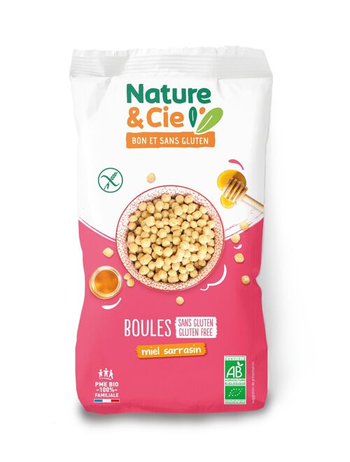 Céréales boule miel sarrasin bio et sans gluten Nature & Cie