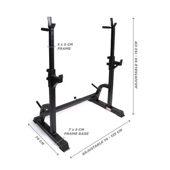 Support de squat pour haltères Phoenix Fitness 7