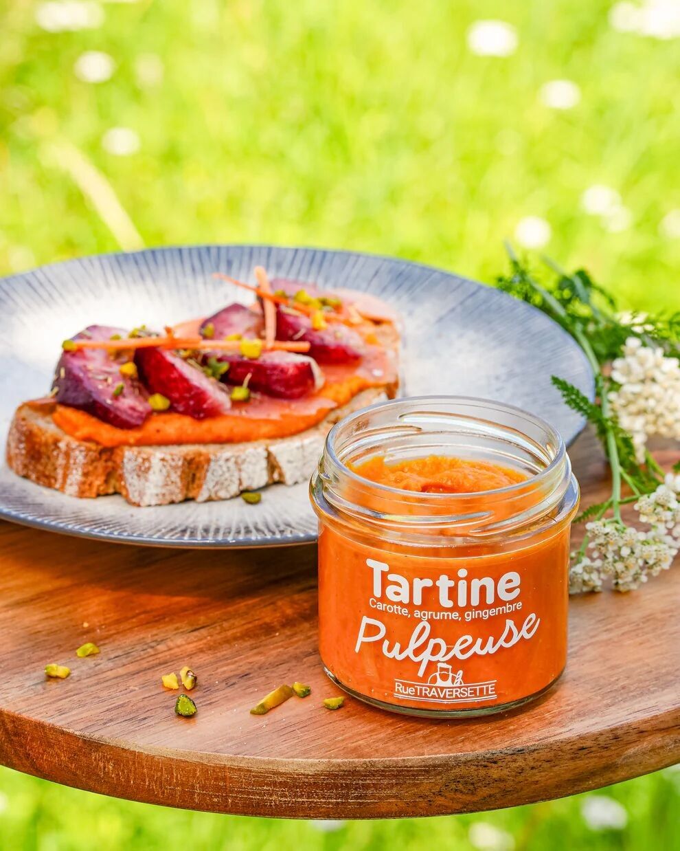 Carotte, agrume, gingembre │ Tartinable pour l'apéritif ▸ Pulpeuse