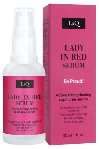 LaQ Lady in Red Serum Nº4 - Sérum visage fortifiant pour vaisseaux sanguins - Anti peau rouge // 30ML 1