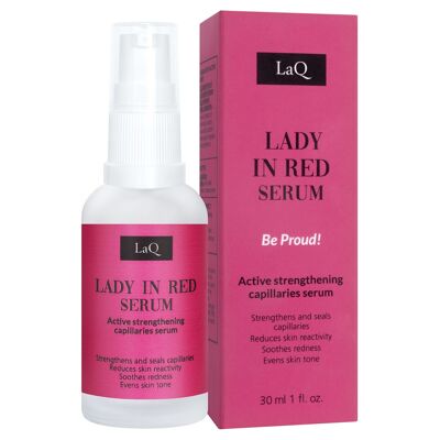 LaQ Lady in Red Serum - Siero viso rinforzante per i vasi sanguigni - Anti pelle rossa // 30ML