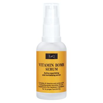 LaQ Vitamin Bomb Serum - Sérum visage contre les peaux ternes et fatiguées - avec vitamines B3, B5, B6, C et E // 30ML 2