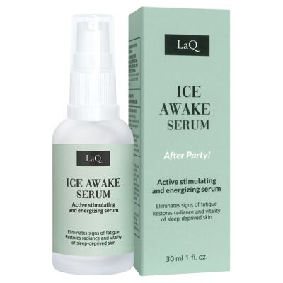 LaQ Ice Awake Serum - Siero viso contro la pelle stanca e disidratata - con menta e cetriolo // 30ML