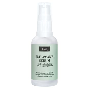 LaQ Ice Awake Serum - Sérum visage contre les peaux fatiguées et déshydratées - à la menthe et au concombre // 30ML 2