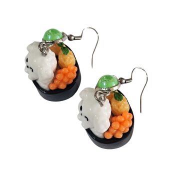 Boucles d'oreilles Chiot Sushi 2