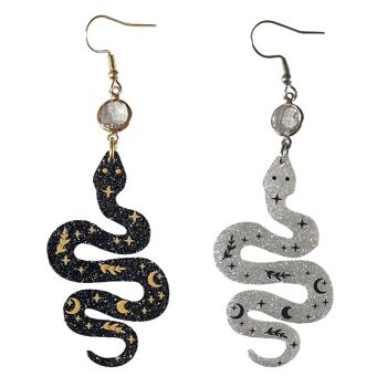 Boucles d'oreilles Serpent Céleste 1