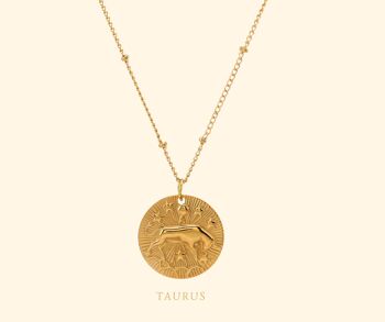 Collier Zodiaque signe Taurus Or