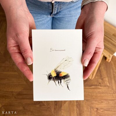 Grußkarte-Bee-lieve