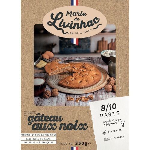 The Rouergue walnut cake - Le Pastissou!8/10 portions