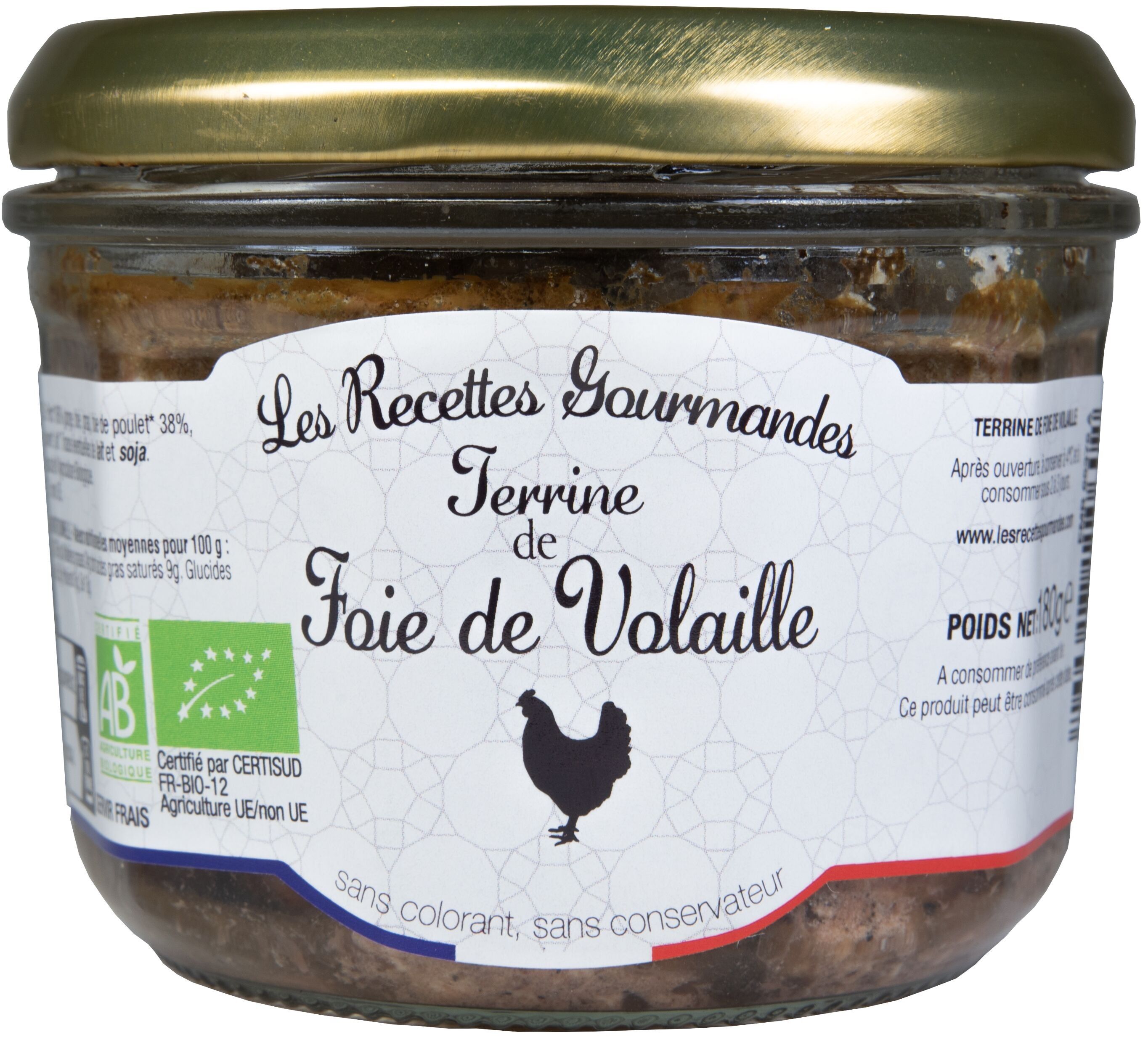 ORGANIC Poultry Liver Terrine Verrines 180g