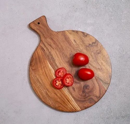 Acacia Wood Cutting Board Round Shape