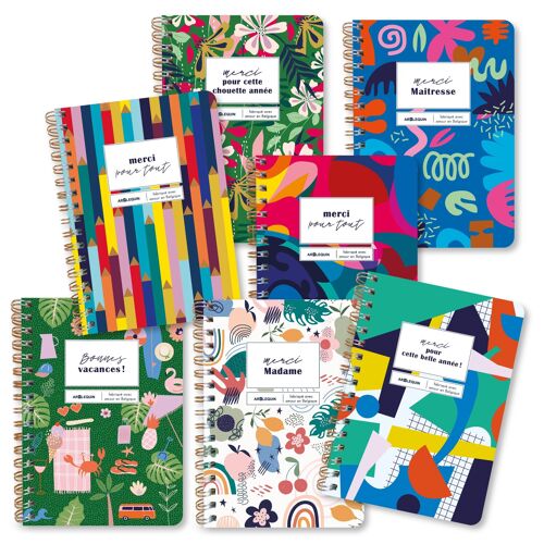 pack 21 carnets fin d'année scolaire